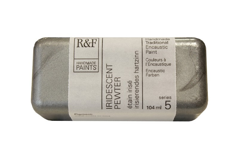 R&F Encaustic Paint 104ml – Iridescent Pewter