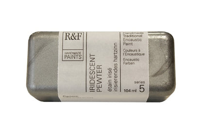 R&F Encaustic Paint 104ml – Iridescent Pewter
