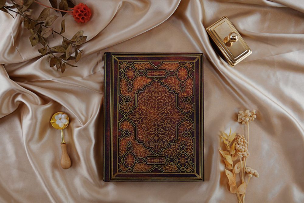 Paperblanks Iron Horse Hardback Guest Book – Lined, 144 Pages – design detail