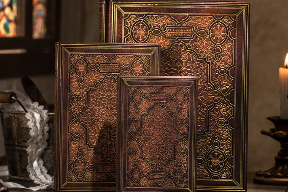 Paperblanks Iron Horse Ultra Hardback Journal – Plain, 144 Pages – design detail