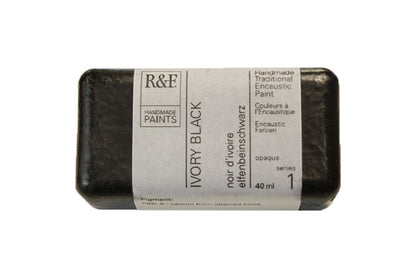 R&F Encaustic Paint 40ml – Ivory Black