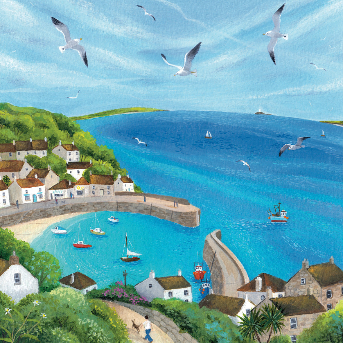 Above the Bay Card by Julia Crossland