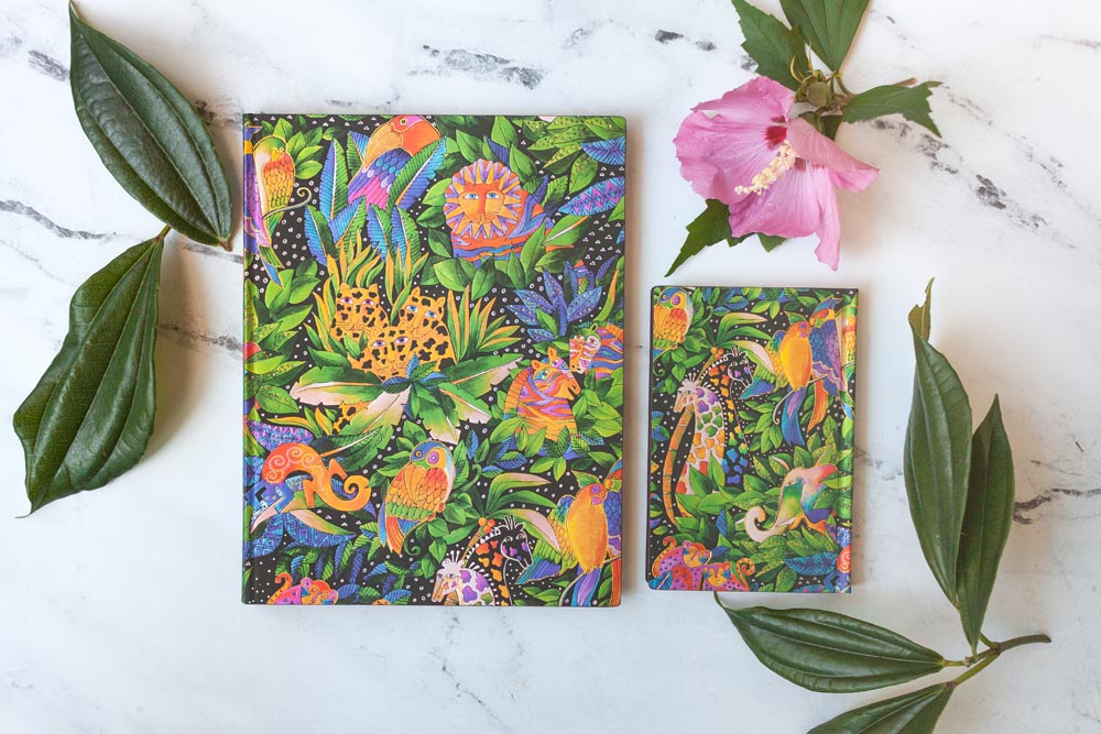 Paperblanks Jungle Song Midi Softback Flexi Journal – Lined, 176 Pages – design detail