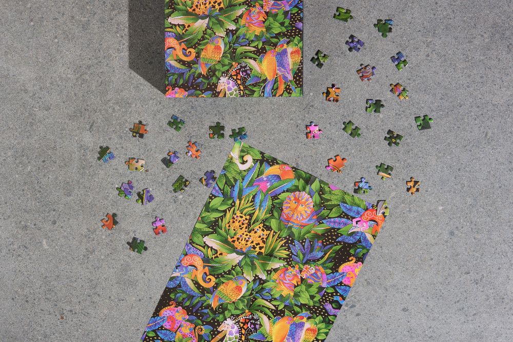 Paperblanks Jungle Song 1000-Piece Jigsaw Puzzle – design detail