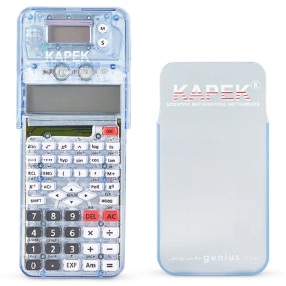 KAPEK Scientific Calculator & Maths Set - Blue