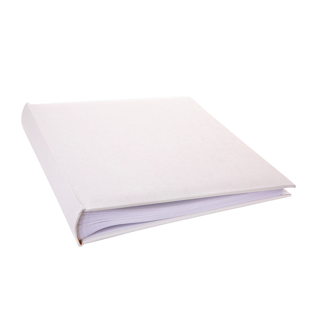 Kenro White Satin large traditional album – open flat