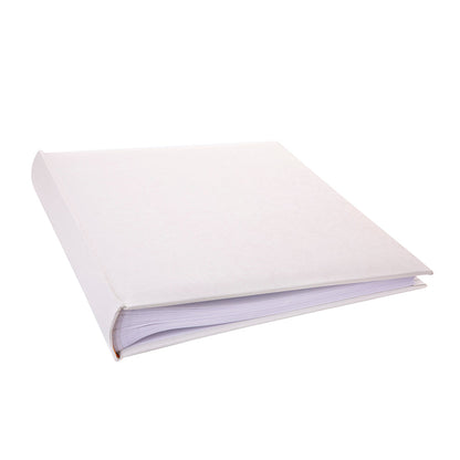 Kenro White Satin large traditional album – open flat