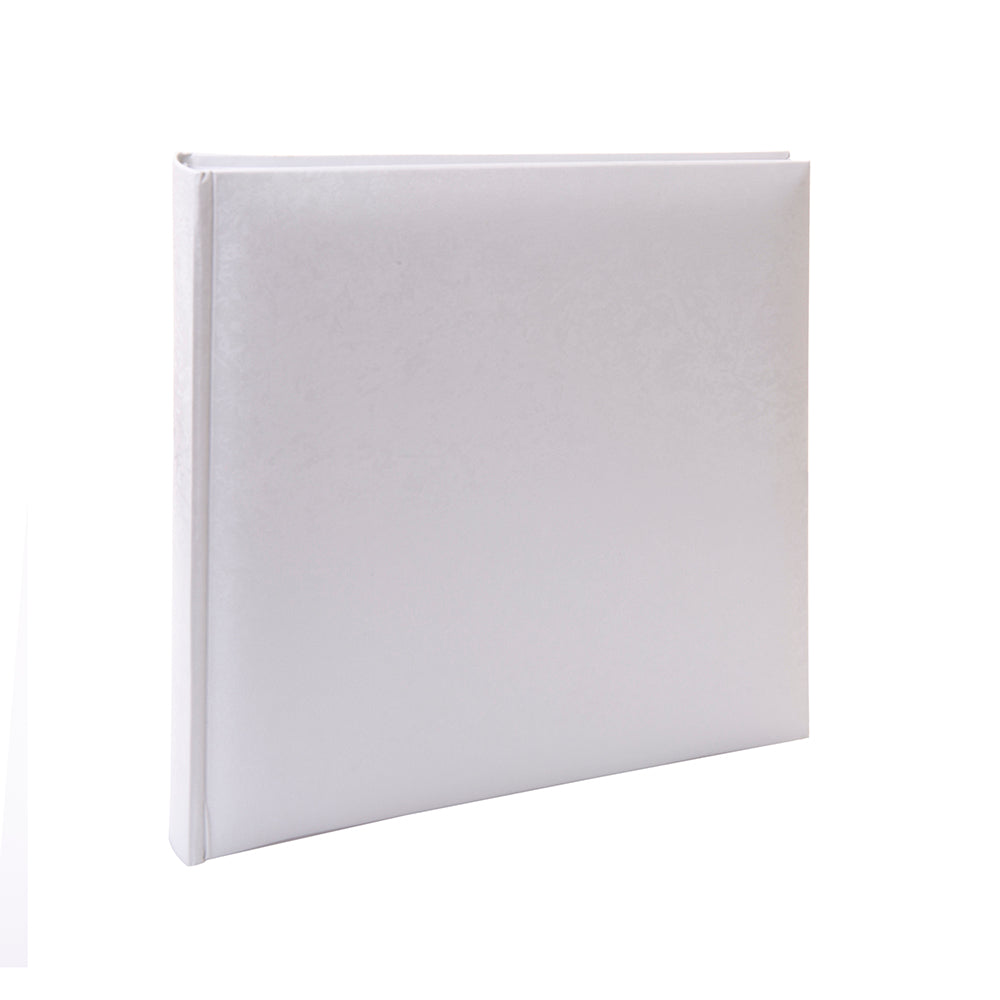 Kenro White Satin traditional wedding album, 22.5x23.5cm