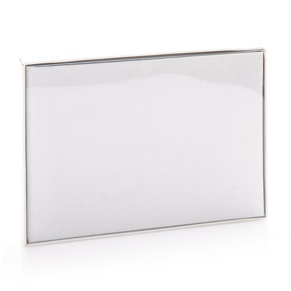Kenro White Satin guest book in crystal-top gift box