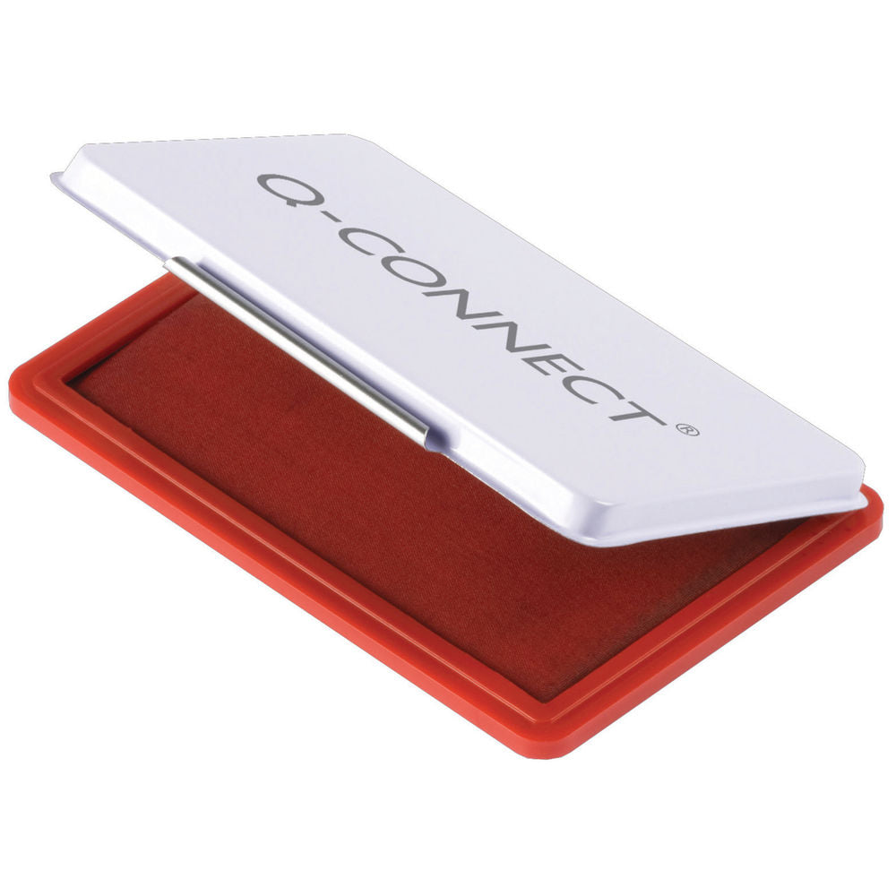 Q-Connect Medium Metal Stamp Pad – Red