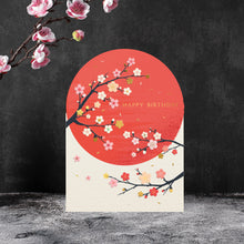 Shapes of Kirinuki - Sun Blossom Happy Birthday Greetings Card