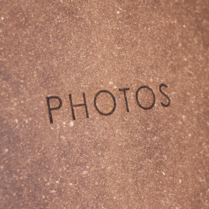 Kenro Signature memo album, sand – debossed detail