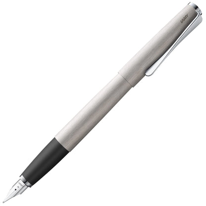 LAMY Studio Fountain Pen – Brushed Steel | Broad (B) Nib