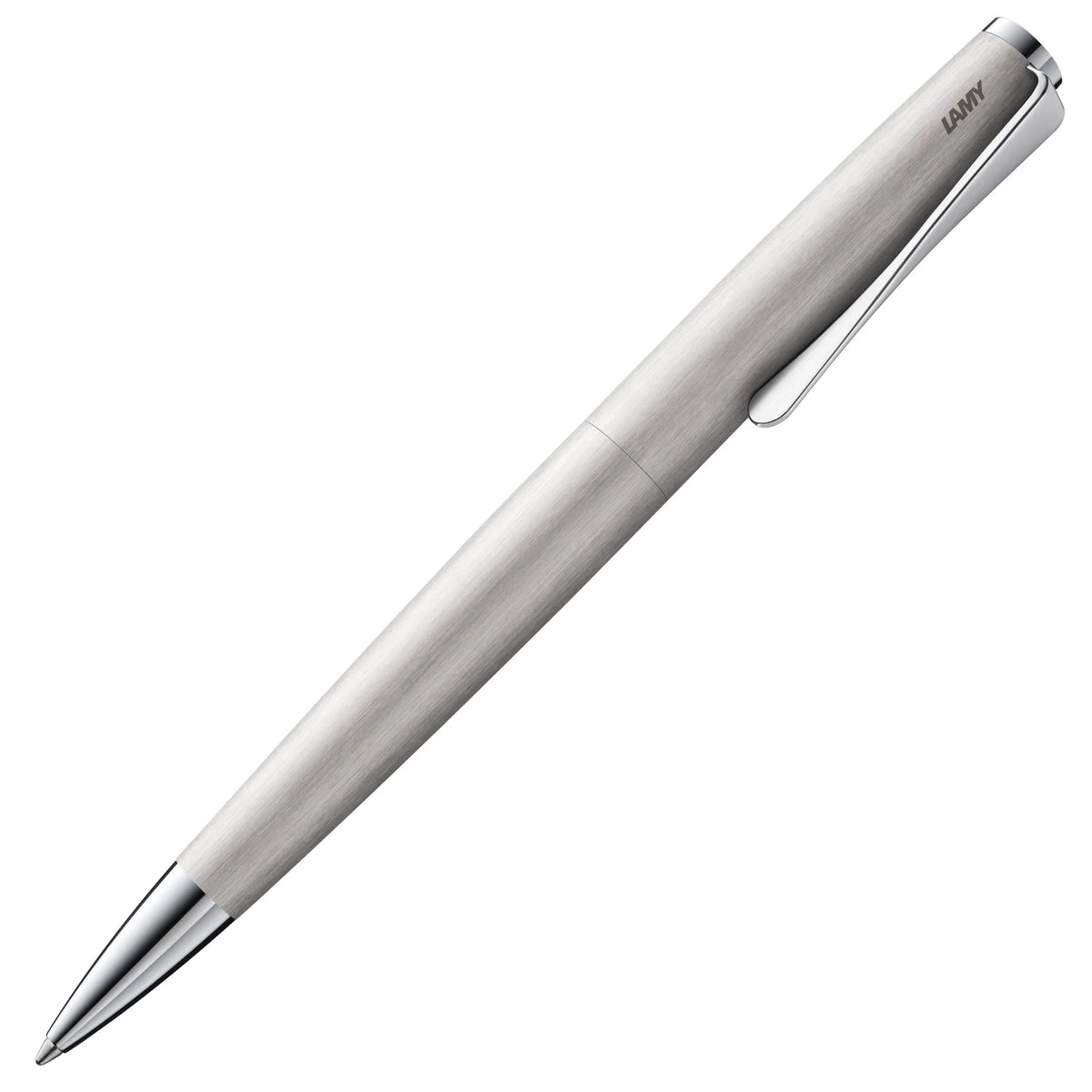 LAMY Studio Ballpoint Pen – Brushed Steel | Black Refill, Medium