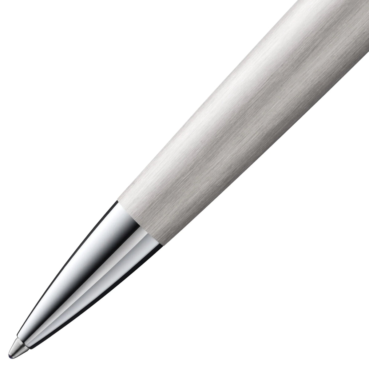 LAMY Studio Ballpoint Pen – Brushed Steel | Black Refill, Medium