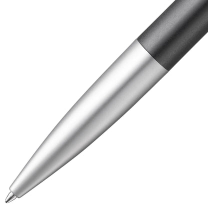 LAMY Noto Ballpoint Pen – Black & Silver | Black Refill, Medium