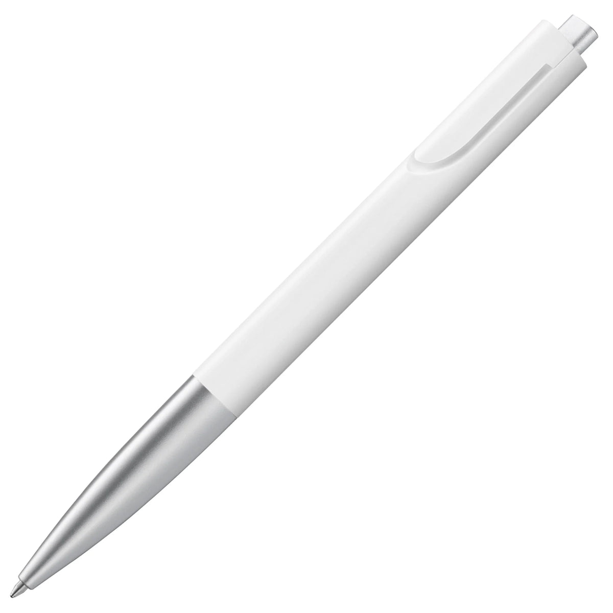 LAMY Noto Ballpoint Pen – White & Silver | Black Refill, Medium