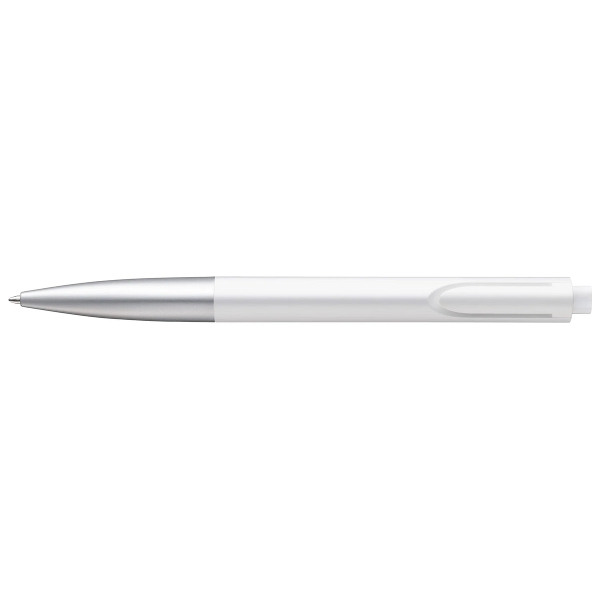 LAMY Noto Ballpoint Pen – White & Silver | Black Refill, Medium