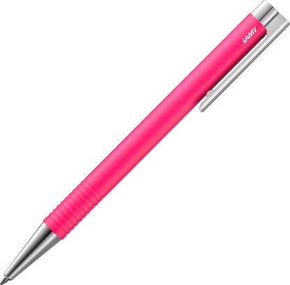 LAMY Logo Lx Ballpoint Pen – Neon Pink | Black Refill, Broad