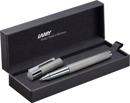 LAMY Scala Rollerball Pen – Brushed Steel | Black Refill, Medium
