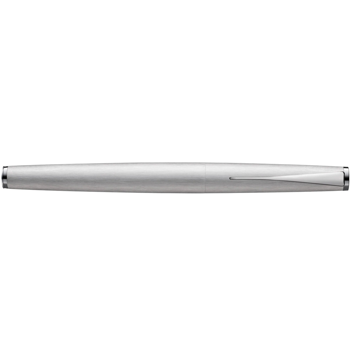 LAMY Studio Rollerball Pen – Brushed Steel | Black Refill, Medium