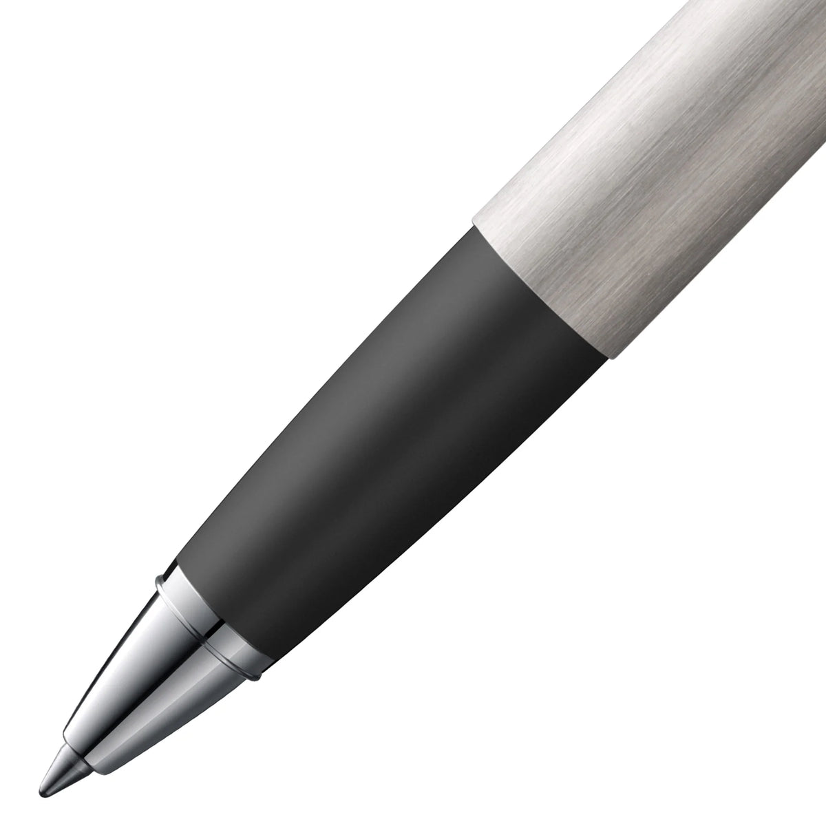 LAMY Studio Rollerball Pen – Brushed Steel | Black Refill, Medium