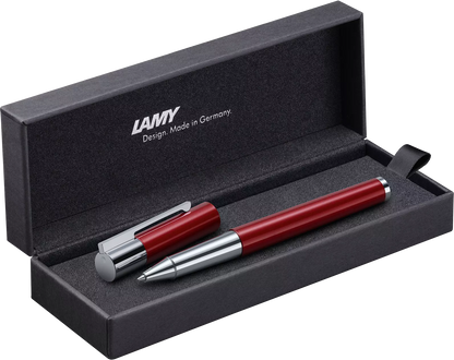LAMY Scala Rollerball Pen – Piano Red | Black Refill, Medium