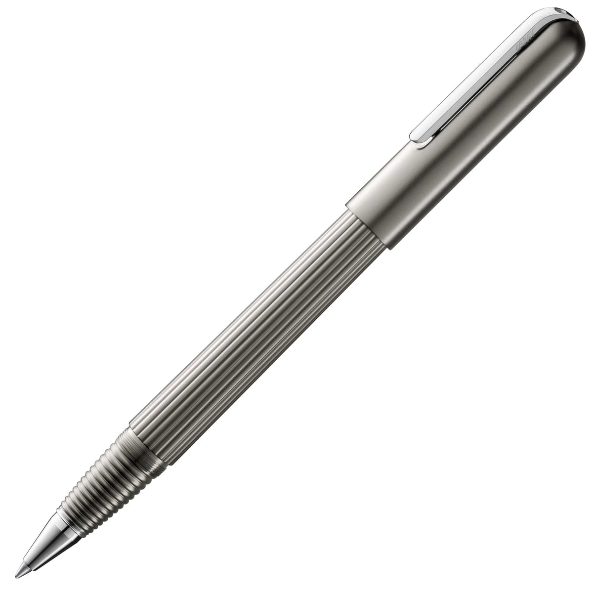 LAMY Imporium Rollerball Pen – Titanium & Platinum | Black Refill, Medium