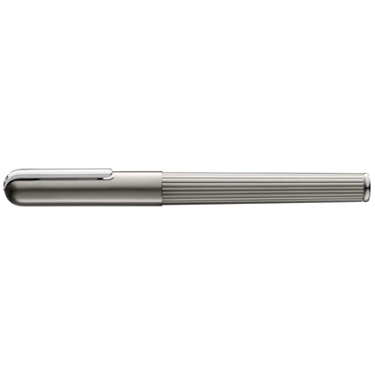 LAMY Imporium Rollerball Pen – Titanium & Platinum | Black Refill, Medium
