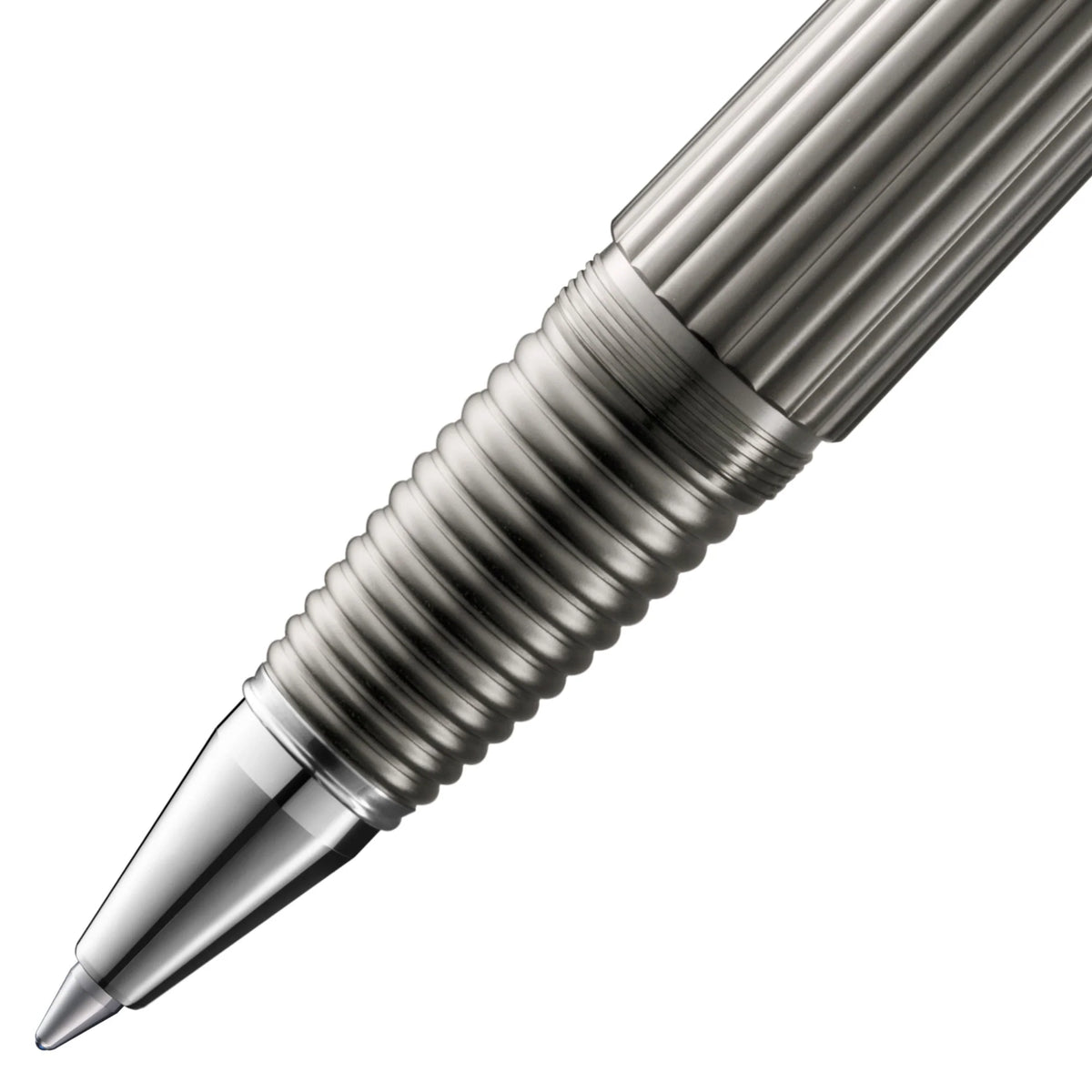 LAMY Imporium Rollerball Pen – Titanium & Platinum | Black Refill, Medium