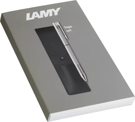 LAMY Logo Twin Pen Brushed Gift Set