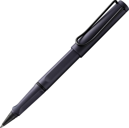 LAMY Safari Roll-Ink Cartridge Rollerball Pen – Steel Black | Medium Tip