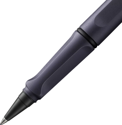 LAMY Safari Roll-Ink Cartridge Rollerball Pen – Steel Black | Medium Tip