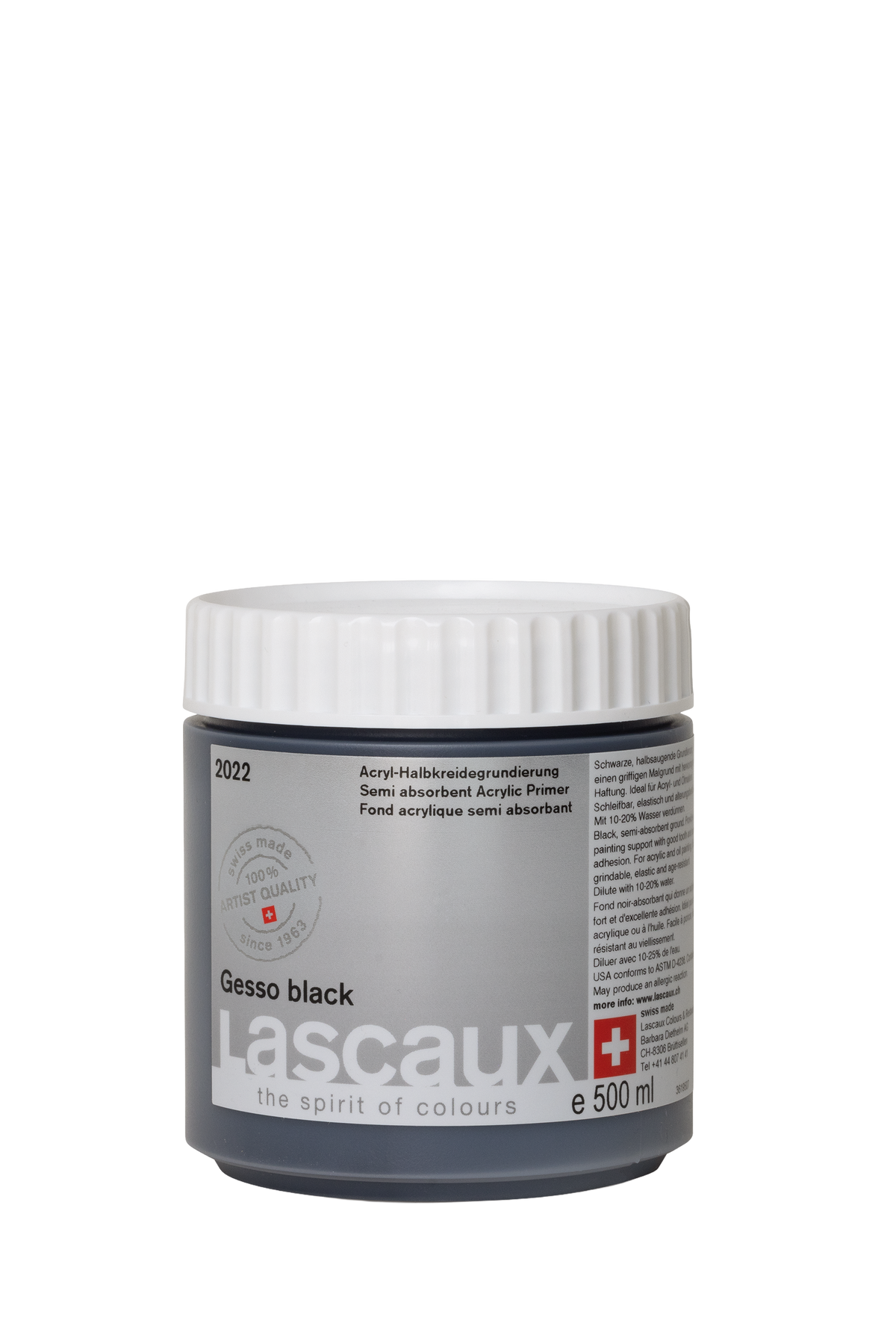 Lascaux Gesso Black 500ml