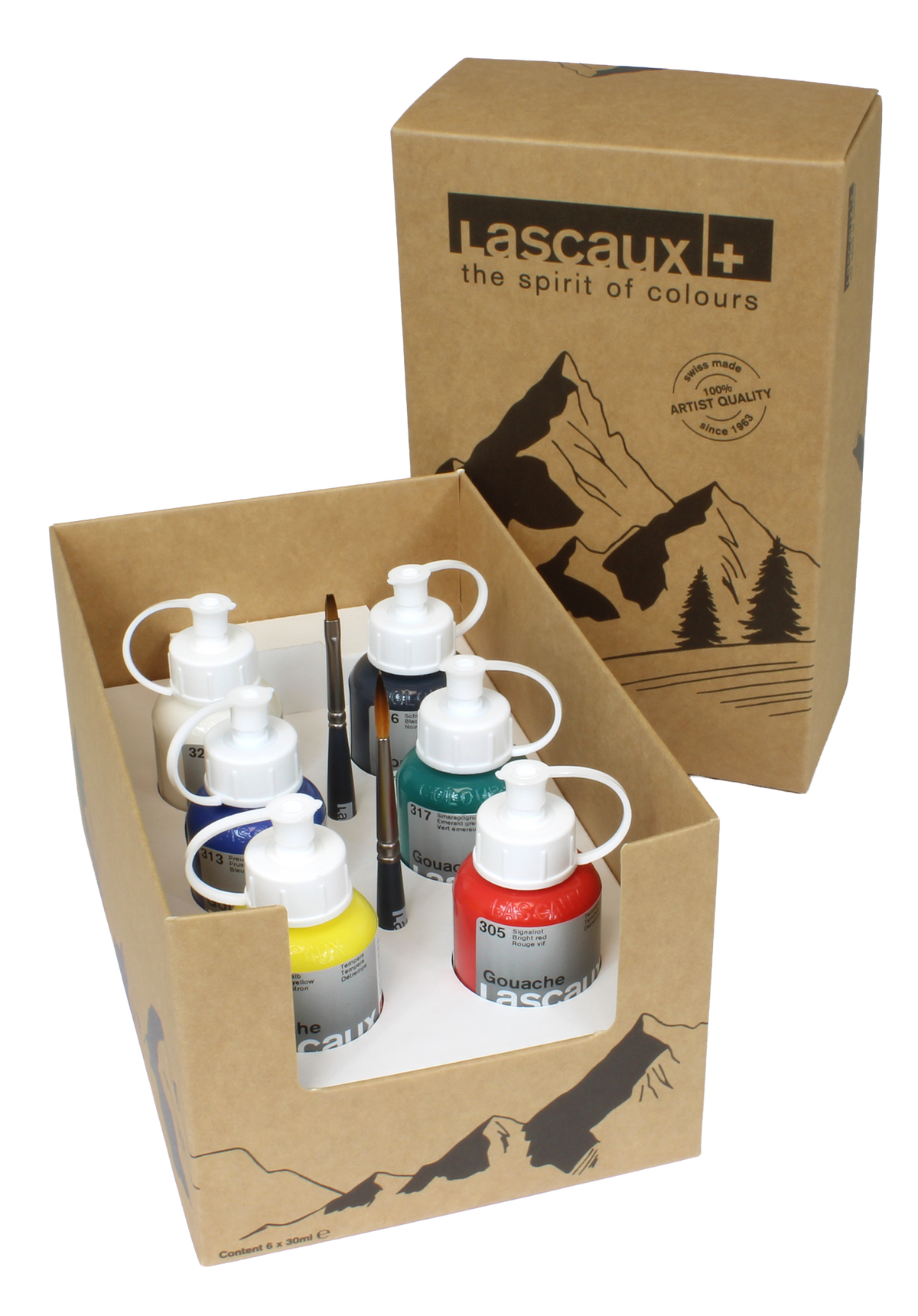 Lascaux Gouache Set of 6 x 30ml