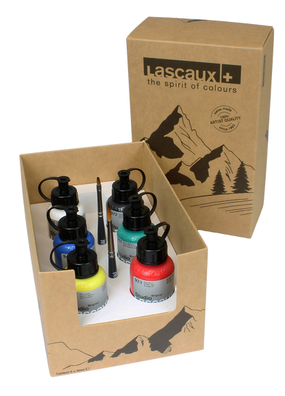 Lascaux Studio Acrylic Set of 6 x 30ml