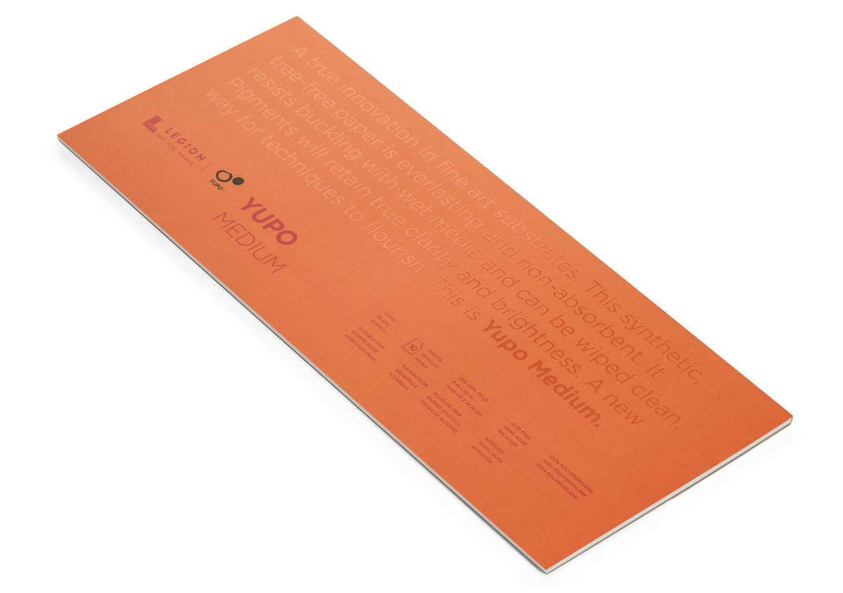 Yupo Medium Pad 200gsm 10 Sheets – 6 x 15in