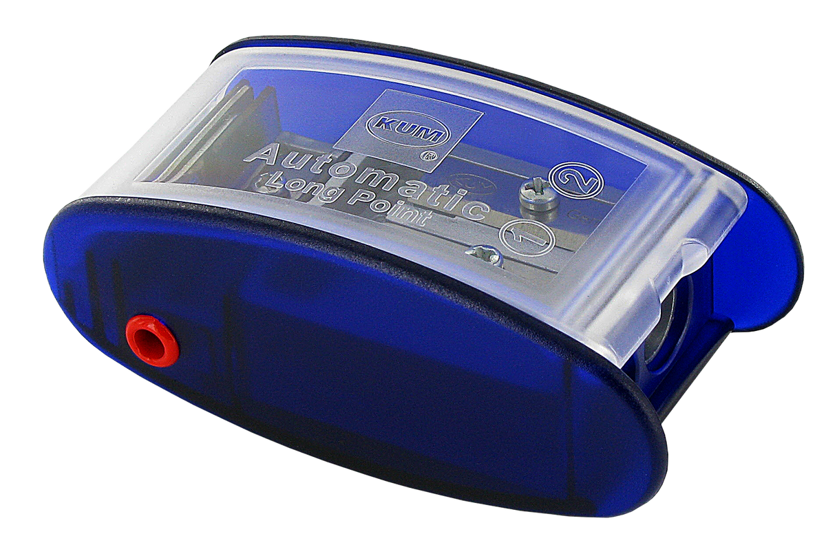 KUM Automatic AS2M Long Cone Sharpener & Lead Pointer with Container