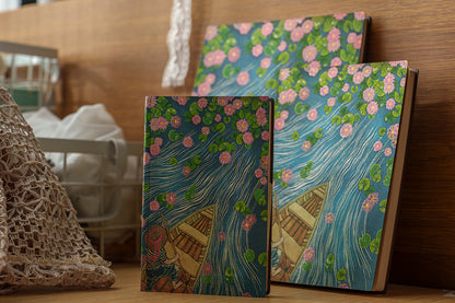 Paperblanks Lotus River Midi Softback Flexi Journal – Lined, 176 Pages – design detail