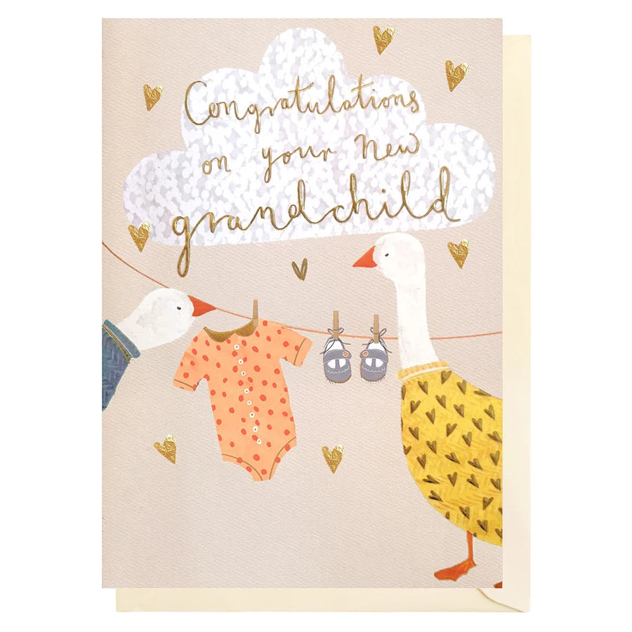 Congratulations Grandchild Geese Greetings Card