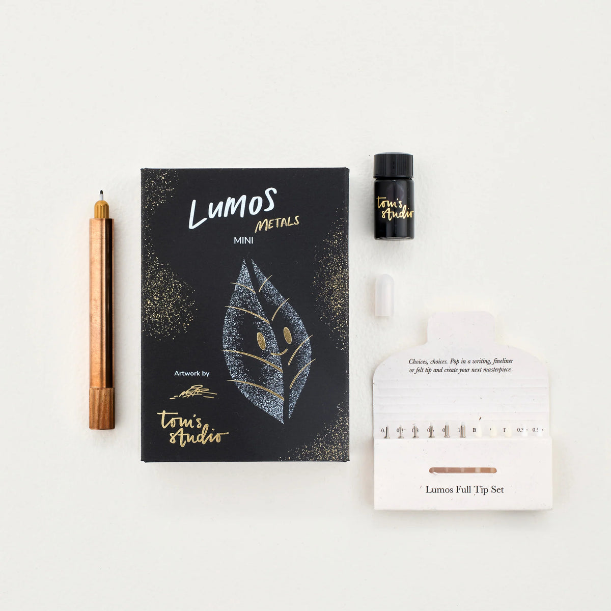 Lumos – Refillable Fineliner Pen | Double Tip Brass