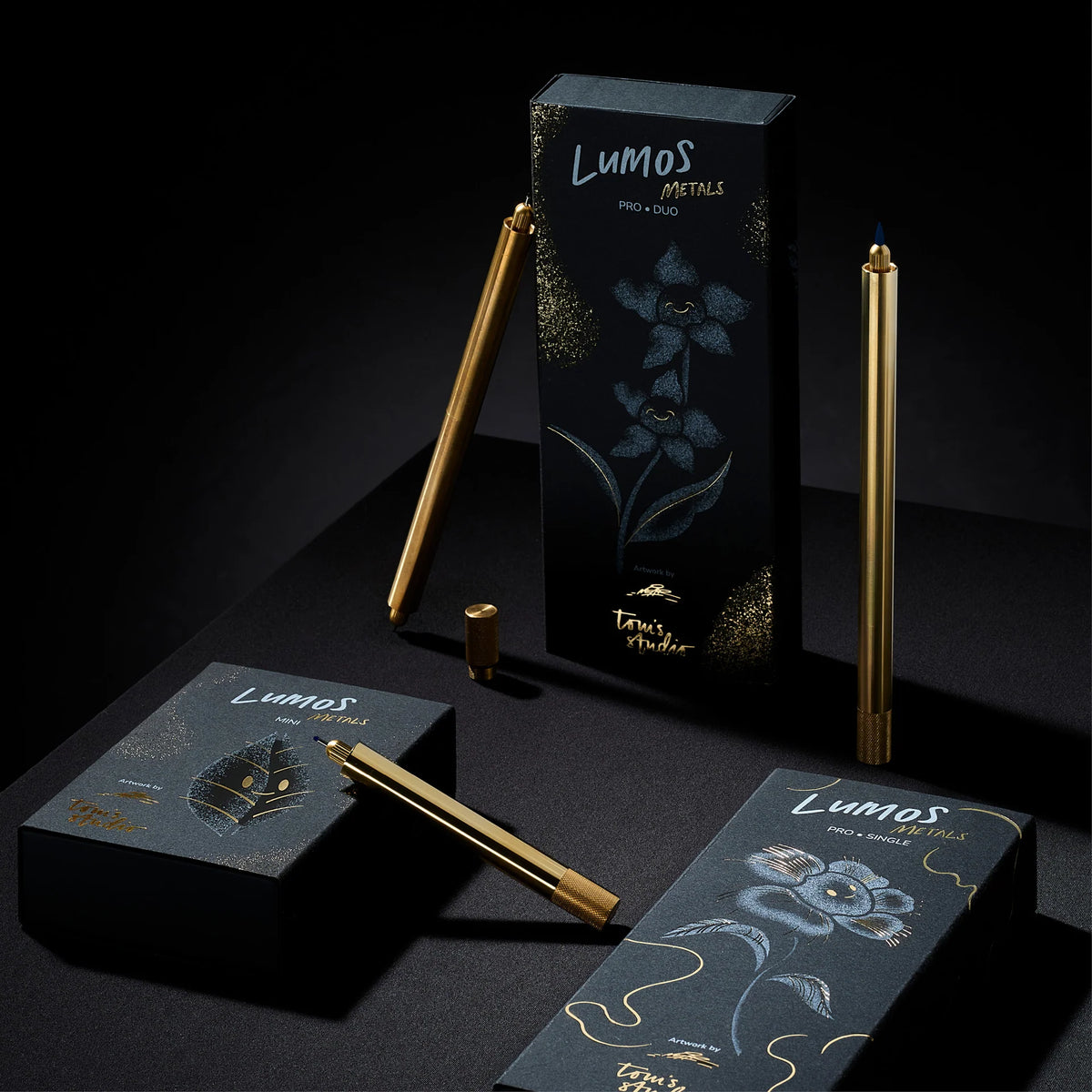 Lumos – Refillable Fineliner Pen | Double Tip Brass