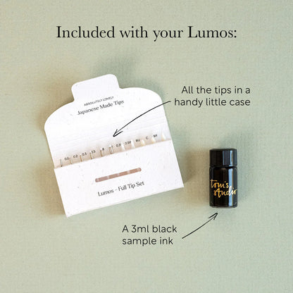 Lumos – Refillable Fineliner Pen | Double Tip Brass