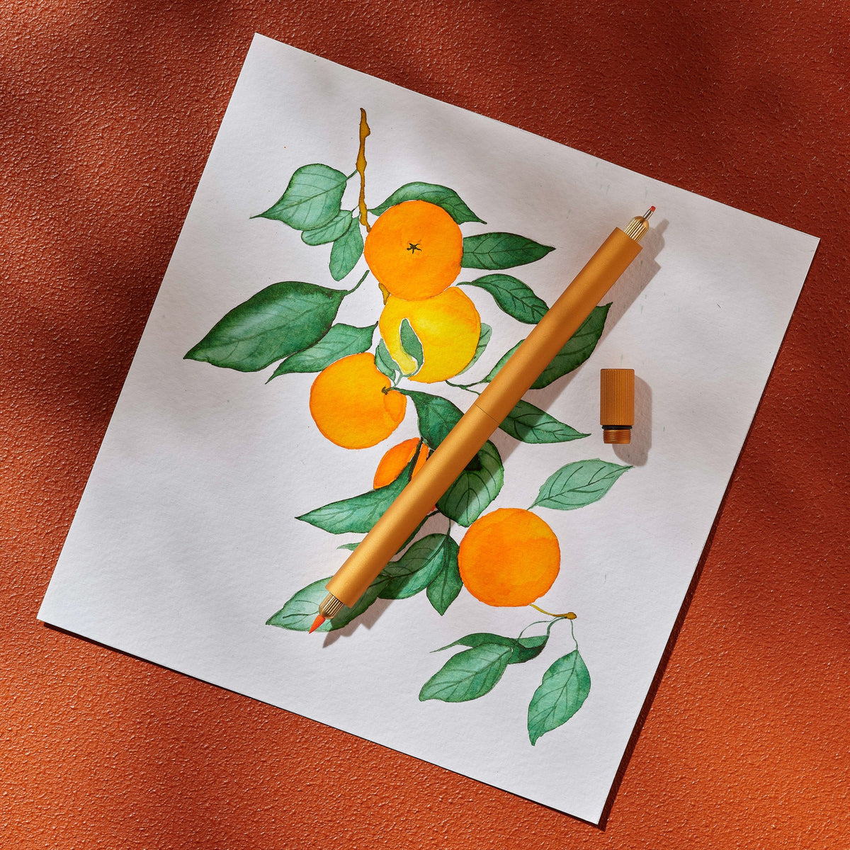 Lumos – Refillable Fineliner Pen | Double Tip Clementine