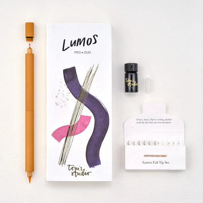 Lumos – Refillable Fineliner Pen | Double Tip Clementine