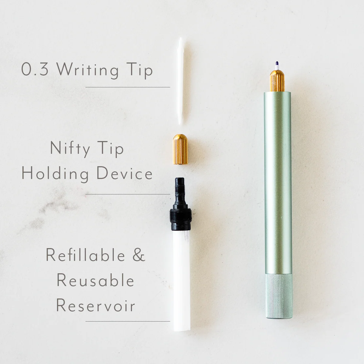 Lumos – Refillable Fineliner Pen | Mini Black