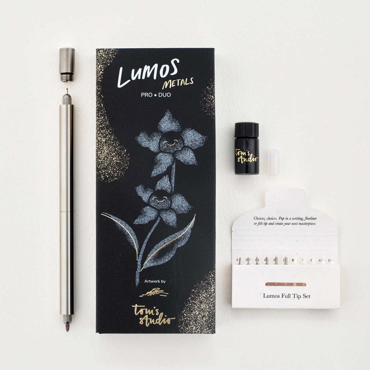 Lumos – Refillable Fineliner Pen | Duo Stainless Steel