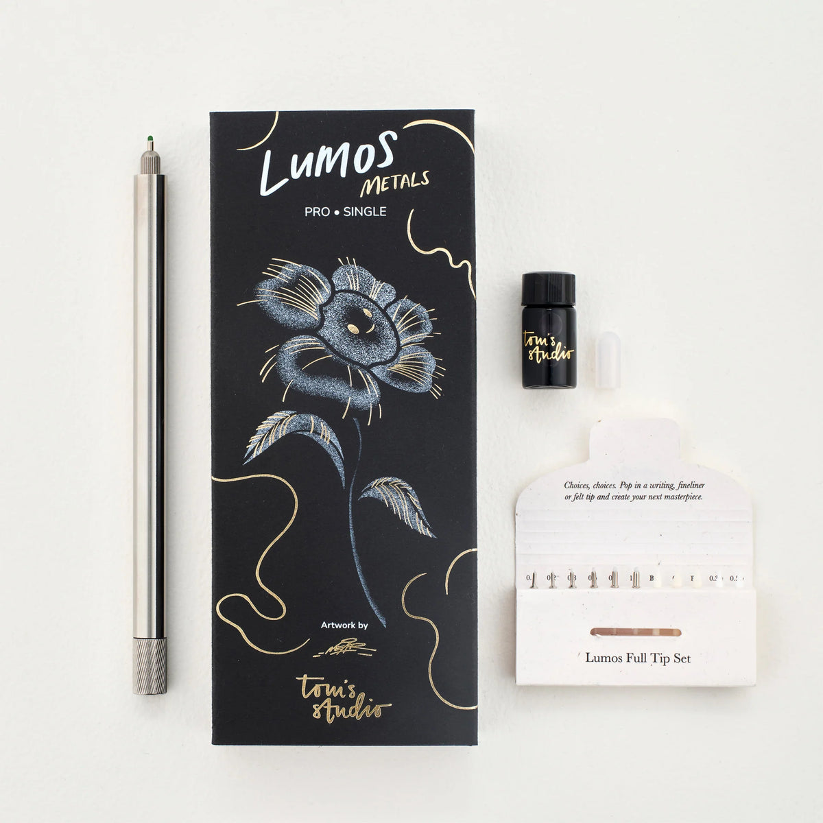 Lumos – Refillable Fineliner Pen | Single Stainless Steel