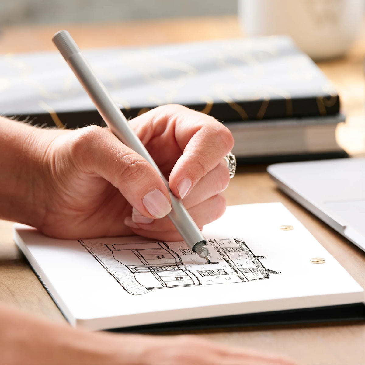 Lumos – Refillable Fineliner Pen | Mini Titanium