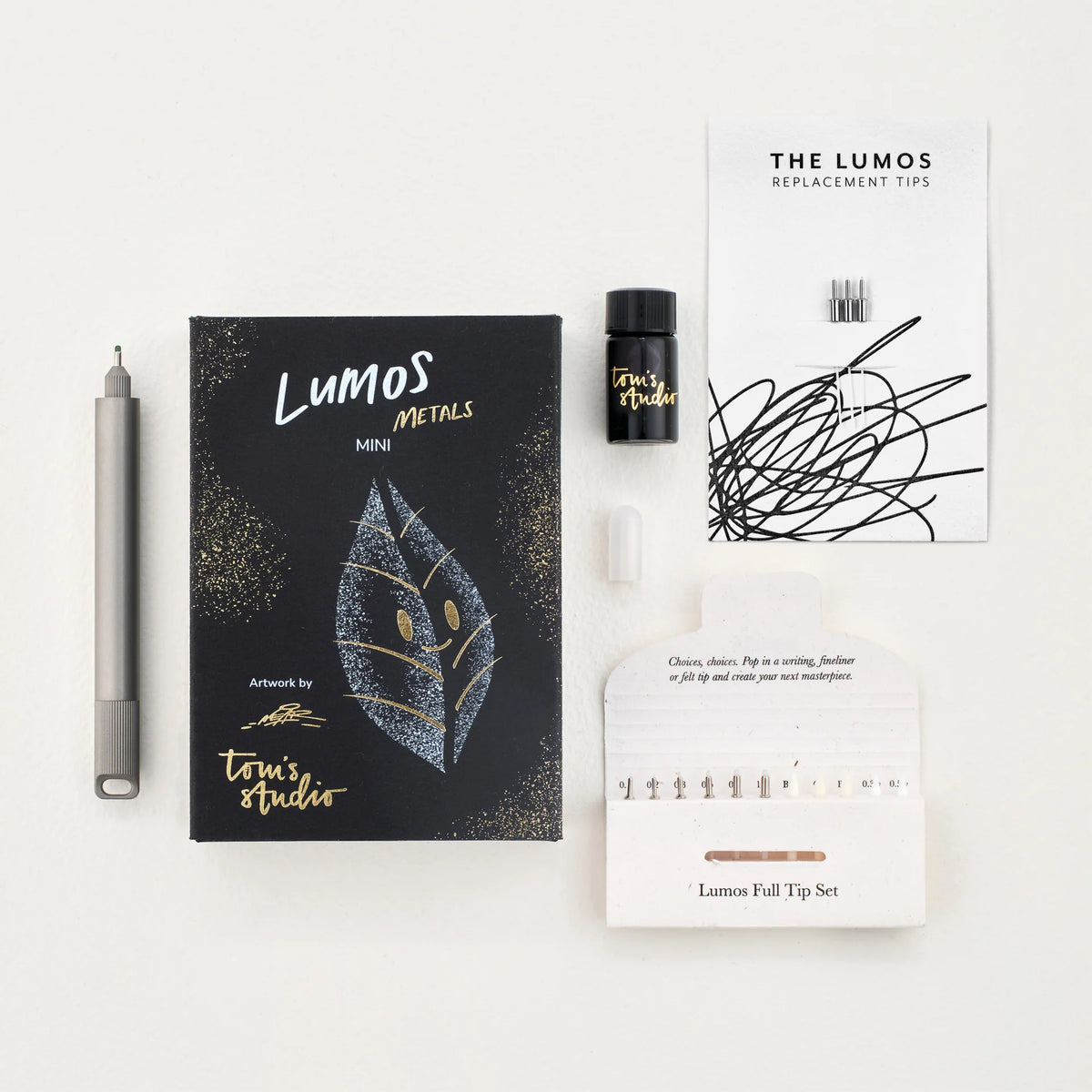 Lumos – Refillable Fineliner Pen | Mini Titanium